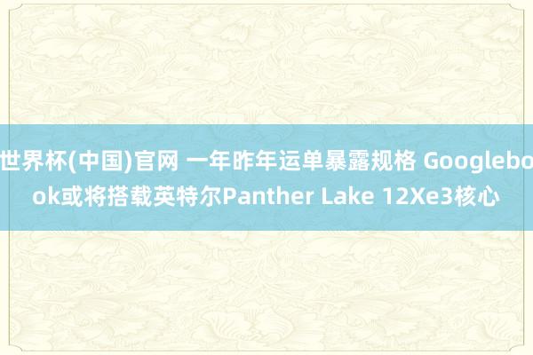 世界杯(中国)官网 一年昨年运单暴露规格 Googlebook或将搭载英特尔Panther Lake 12Xe3核心