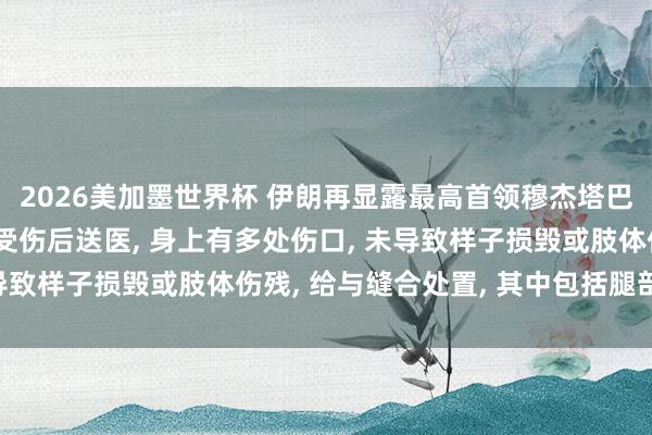 2026美加墨世界杯 伊朗再显露最高首领穆杰塔巴受伤细节: 战事首日受伤后送医, 身上有多处伤口, 未导致样子损毁或肢体伤残, 给与缝合处置, 其中包括腿部伤口
