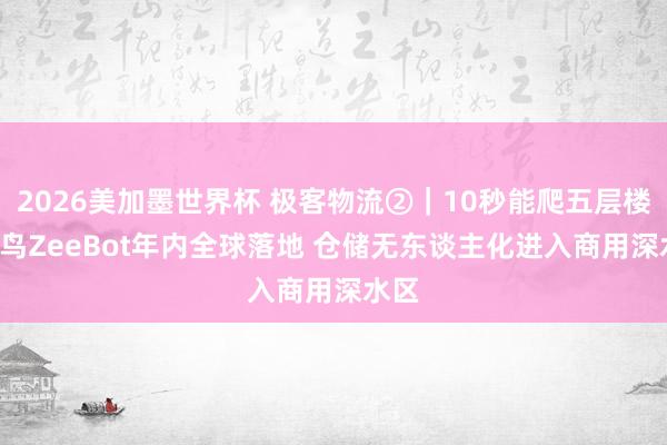 2026美加墨世界杯 极客物流②|10秒能爬五层楼! 菜鸟ZeeBot年内全球落地 仓储无东谈主化进入商用深水区