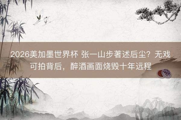 2026美加墨世界杯 张一山步著述后尘?无戏可拍背后,醉酒画面烧毁十年远程