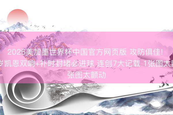 2026美加墨世界杯中国官方网页版 攻防俱佳! 32岁凯恩双响+补时封堵必进球 连创7大记载 1张图太颤动